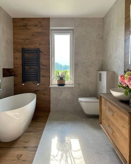 bathroom renovation done for a client